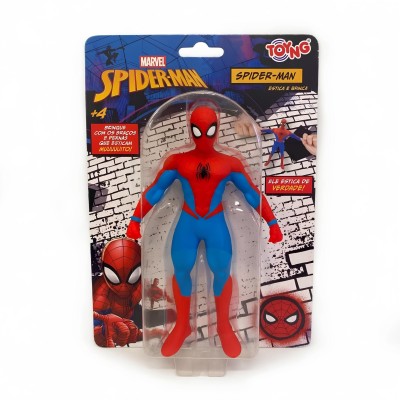 Boneco Homen Aranha - Spiderman Estica e Brinca 16cm - Toyng