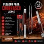 Pegador Churrasco Aço Inox 38cm Cabo Madeira - Corneta