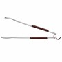 Pegador Churrasco Aço Inox 38cm Cabo Madeira - Corneta