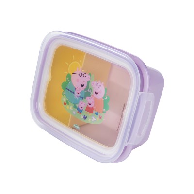 Marmita Pote Com Trava Hermetica Peppa 630ml Plasutil