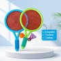 Raquete Beach Tennis Infantil Com Peteca e Bolinha Pakitoys