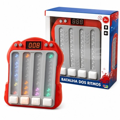 Jogo Batalha Dos Ritmos Mini Gênio Jogo De Música E Ritmos BBR Toys