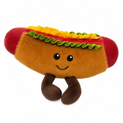 Pelúcia Fast Food Hot Dog ou X-Burger Feliz BBR Toys Macia Infantil