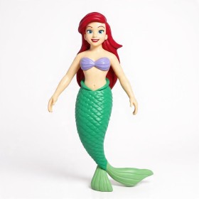Boneca Ariel - Pequena Sereia - Estica e Brinca 19cm - Disney Toyng