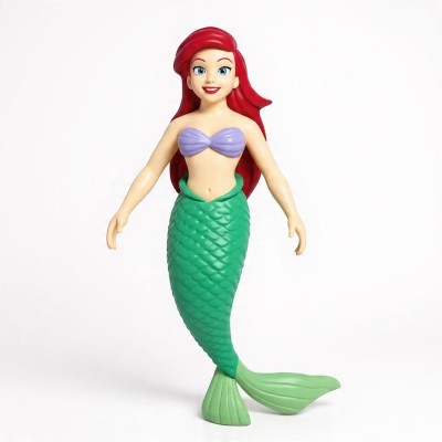 Boneca Ariel - Pequena Sereia - Estica e Brinca 19cm - Disney Toyng