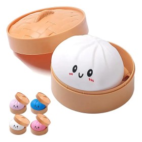 Squish Pãozinho Oriental (Dumpling) - Revela Cor no Sol - BBR Toys