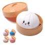 Squish Pãozinho Oriental (Dumpling) - Revela Cor no Sol - BBR Toys