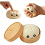 Squish Pãozinho Oriental (Dumpling) - Revela Cor no Sol - BBR Toys