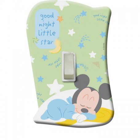Placa de Interruptor Mickey Baby Com Interruptor Startec